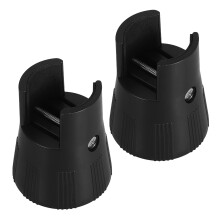 2Ud Elevadores Negros Para Patas De Muebles Con Antideslizante