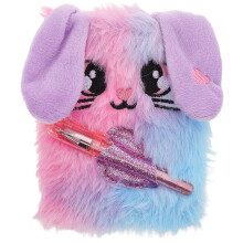 Fuzzy Welpen Notizbuch Plüsch Journal Mit Stift Bunt Für Kinder