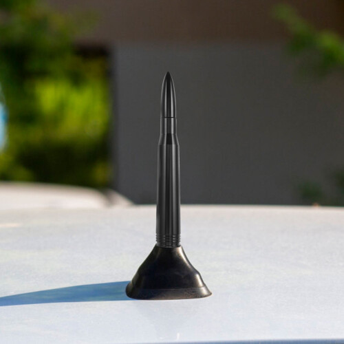 Robuste Aluminium Autoantenne Schwarz Dachmontage Universal 2