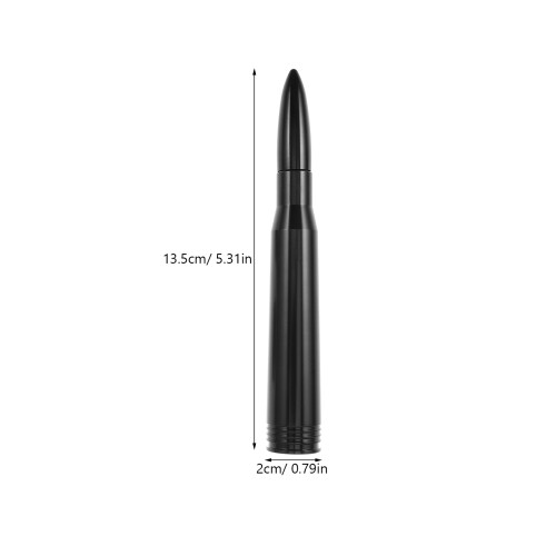 Robuste Aluminium Autoantenne Schwarz Dachmontage Universal 1