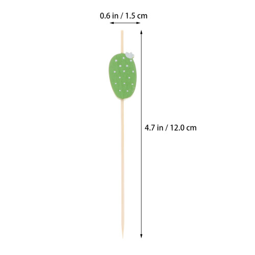 100Ud De Madera Con Cactus Para Y Cócteles 1