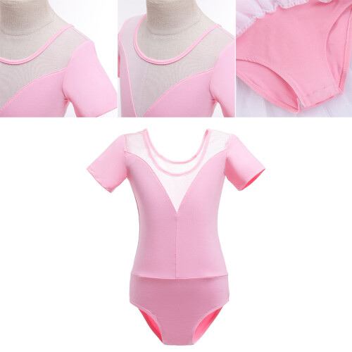 Ballettkleid Für Rosa Elastischer Tanzkostüm 1