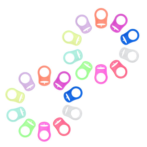 20Ud Clips Para Bebé Flexible Colores Surtidos