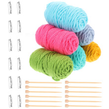 1Set Mini Breinaalden Set Voor Poppenbroches in Diverse Kleuren