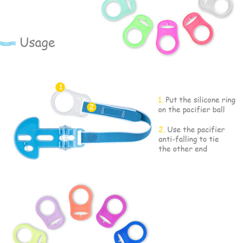 20Ud Clips Para Bebé Flexible Colores Surtidos 1