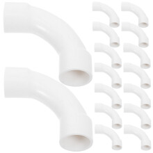 25Stk PVC Rohrbogen 90 Weiß Langlebig Für Sanitärsysteme