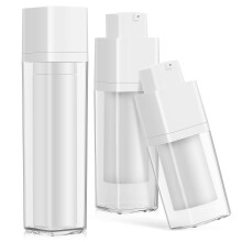 3Stk Weiße Airless Pumpflaschen Für Lotionen Und Shampoo