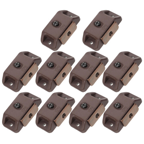 10St Kastmagneten Koffiekleur Plastic Magnetische Deursluiting