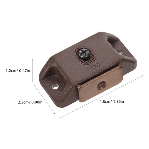 10St Kastmagneten Koffiekleur Plastic Magnetische Deursluiting 1