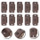 10St Kastmagneten Koffiekleur Plastic Magnetische Deursluiting 3