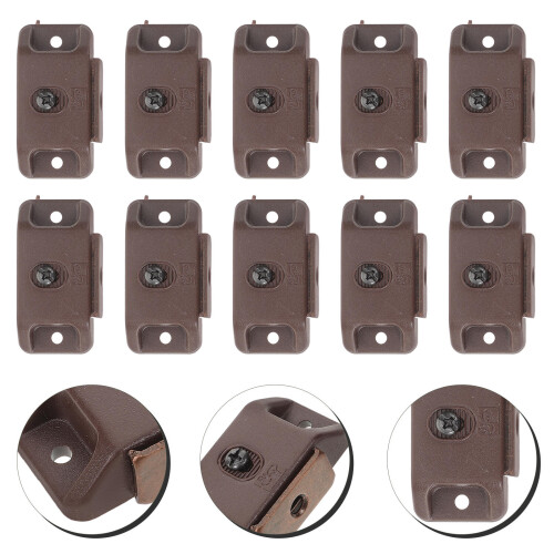 10St Kastmagneten Koffiekleur Plastic Magnetische Deursluiting 2