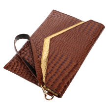 Vrouwen PU Clutch Bag Polsbandje Handtas Avondfeest Koffie
