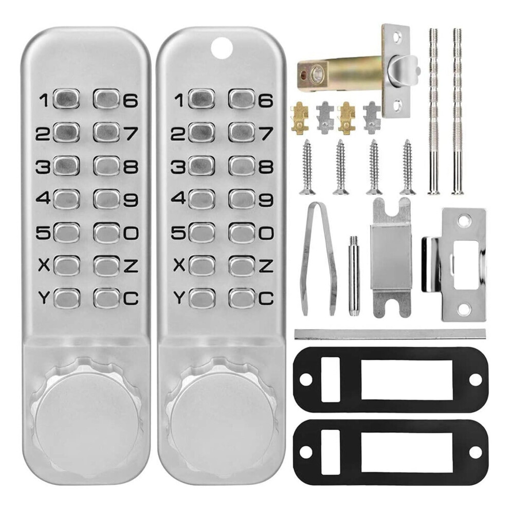Mechanical Combination Lock 14Digit Keyless Zinc Alloy For Campervan Double Security Doors 9001264175672