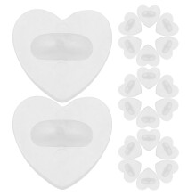 50St Transparante Rubber Pin Keepers Hartvorm Voor Broches En DIY