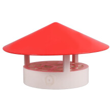 Rood PVC Schoorsteendeksel Regenkap Ventilatiebescherming Huis