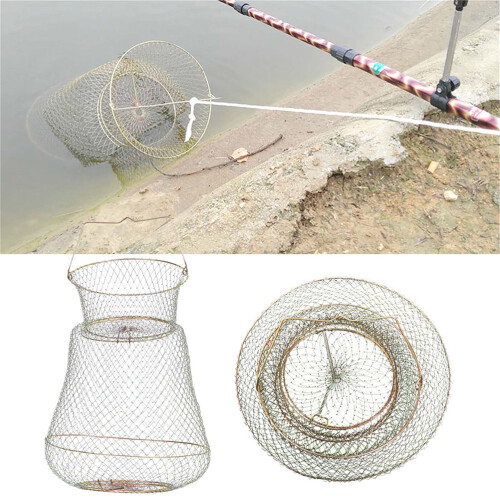 Stabiles Fischfangnetz , Khaki, Mit Praktischem 2