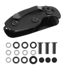 1Set Schwarzer Aluminium Schlüsselhalter Outdoor Kompakt Robust