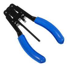 Ergonomische Fiber Abisolierzange Stahl PU Bunt