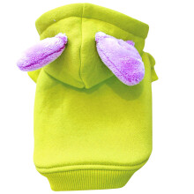 Hundeweste Polyester Warmes Haustier Cosplay Hoodie Hellgrün
