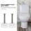 4Stk Toilettensitz Weiß Universal Befestigung 10
