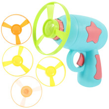 1Set Kinder Kunststoff Fliegende Launcher Spielzeug Himmelblau