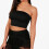 Bra Wrap Strapless Negro Para Mujer Sin Costuras 5