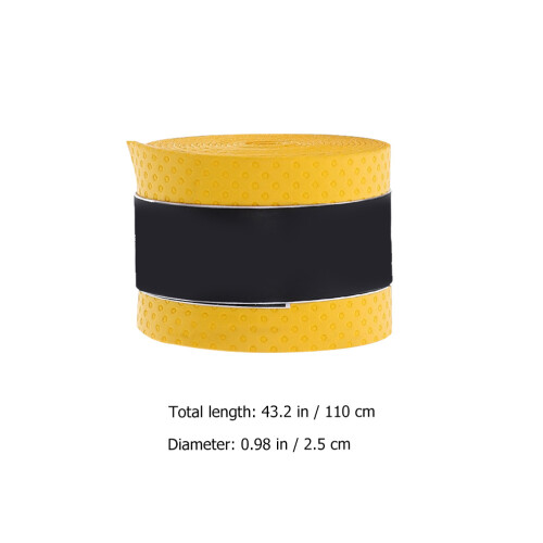 2Stk Drumstick Wraps Gelb PU Für Schlagzeug & E-Drums 1