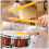 2Stk Drumstick Wraps Gelb PU Für Schlagzeug & E-Drums 4