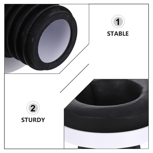 3Ud Accesorios De Junta Para Urinal Goma Color Negro 2