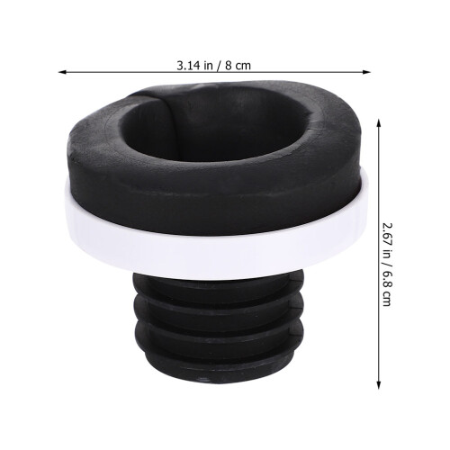 3Ud Accesorios De Junta Para Urinal Goma Color Negro 1