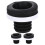 3Ud Accesorios De Junta Para Urinal Goma Color Negro 6