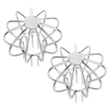 2Ud Barrera De Hojas Para Bajantes Plata Inoxidable Hogar