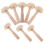 8St Houtbewerking Met Paddenstoelroller En Frame Beige 1