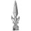 Robuste Eisen Zaunspitze Dekorative Garten Zaunfinial 8