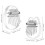 2Ud Piano De Dedos Mini Acrílico Multicolor Ideal Para Edad 3