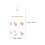 Mobile Crèche Bois Rose Fleur Pompon Décoration Douce Nursery 3