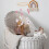 Mobile Crèche Bois Rose Fleur Pompon Décoration Douce Nursery 6