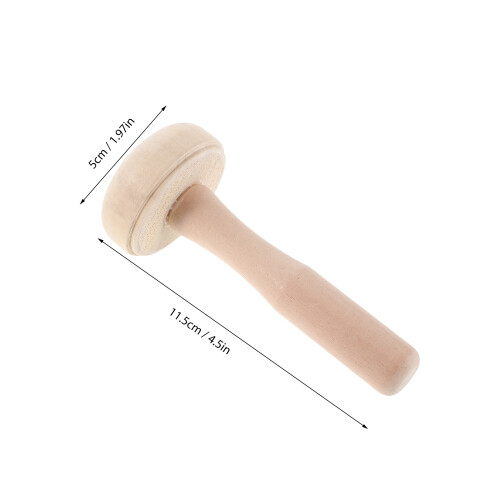 8St Houtbewerking Met Paddenstoelroller En Frame Beige 1