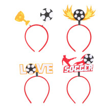 4Stk Fußball Haarschmuck Party Leicht Bühnendekor Bunt Filz