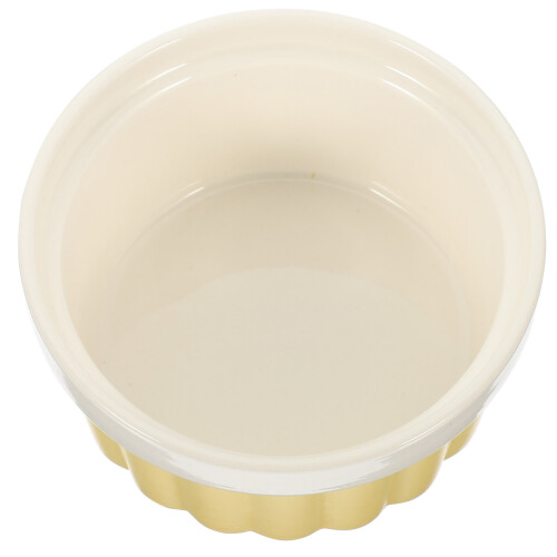 1Ud Cerámico Amarillo Para Y Servir Postres