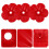 25Ud Decorativas Plásticas Rojas Para Alimentador 4