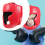 Rotes - Kopfgear Boxen Karate Wrestling Schutzhelm 6