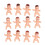 100St Mini Babies Baby Shower Feestartikelen Plastic 1