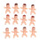 100St Mini Babies Baby Shower Feestartikelen Plastic 9