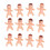 100St Mini Babies Baby Shower Feestartikelen Plastic 8