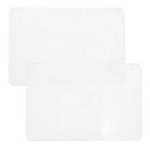 2Stk Mini Leselupe Transparent PVC 3X Taschenlupe Für Unterwegs
