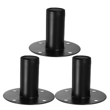 3Stk Aluminium Lautsprecherständer Schwarz Stabile Basis Für Bühne