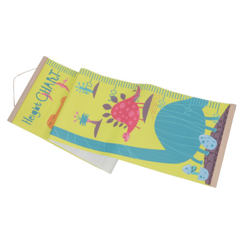 Duurzame Kindergroeimeter Wandhanger Hout Canvas