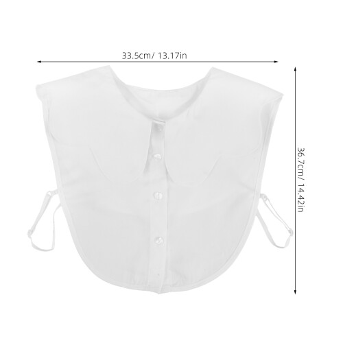 Collar Desmontable Chifón Y Artístico Mujer 1