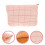 Roze Fluffy Quilted Make-Up Trendy Toilettas Dames 11